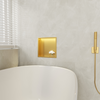 Balneo Wall Box LED recessed shelf Gold 30 x 30 x 10 cm