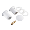 Basin plug brass Balneo Klik Klak C white with overflow