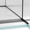 Slope profile Balneo black for glass right 170 cm