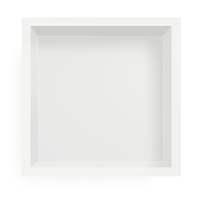Niche shelf Balneo Wall Box One White 30 x 30 x 10 cm white made of stainless steel with flange