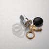 Balneo Click Clack F Brass Basin Waste Black with Basket and Overflow