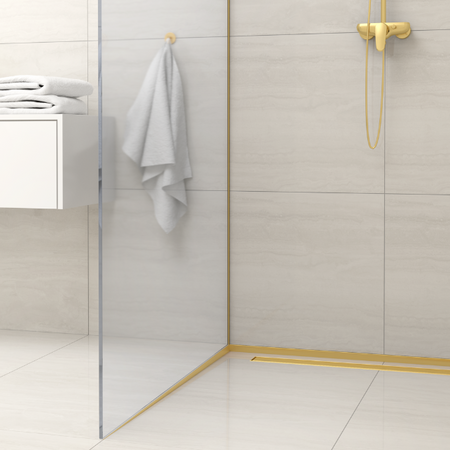 Slope profile Balneo gold for glass left 120 cm