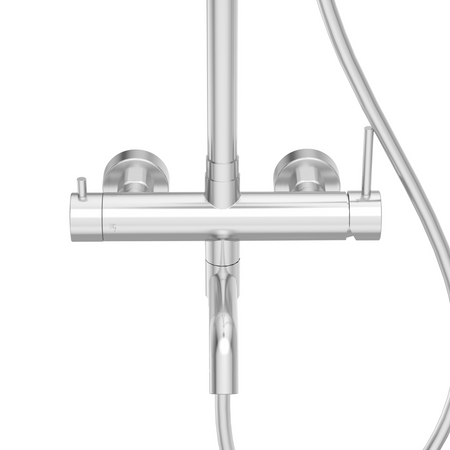 Balneo Cascade shower mixer set 1 inox