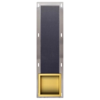 Półka schowek na papier Balneo Wall Box Paper 3 Gold złoty wbudowany w ścianę ze stali nierdzewnej