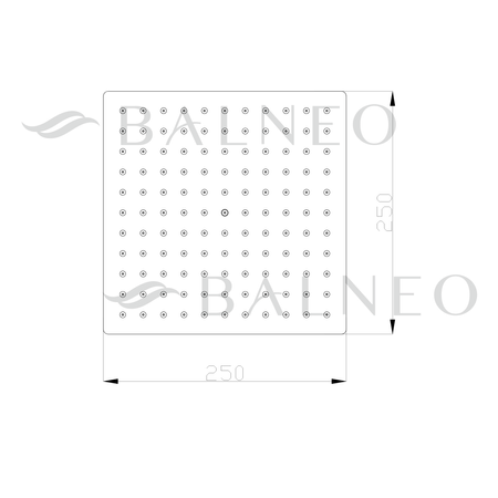Deszczownica Balneo Cascade model 2 inox