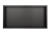 Półka wnękowa Balneo Wall Box One Black 60 x 30 x 7 cm czarna ze stali nierdzewnej z kołnierzem