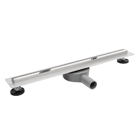 Linear drain floor Balneo Slim & Low ProLine Mirror Silver 70 cm chrome mirror