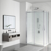 Shower enclosure sliding Balneo Rio 80 x 100 cm chrome transparentna
