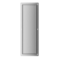 Balneo Wall Box Brush L Tiles – left recessed toilet brush holder, stainless steel