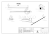 Slope profile Balneo copper floor right 120 cm