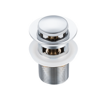 Basin plug brass Balneo Klik Klak B chrome with overflow
