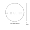 Balneo Corina 80 cm Round Mirror – Black