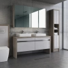 Balneo Neria 60 × 42 cm white ceramic countertop washbasin