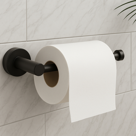 Uchwyt na papier Balneo Qube czarny model 1