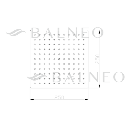 Deszczownica Balneo Cascade model 2 gold