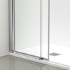 Kabina prysznicowa rozsuwana Balneo Rio 90 x 100 cm chrom transparentna