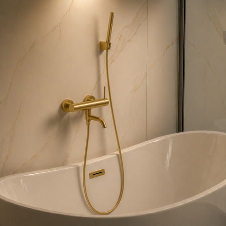 Bateria wannowa Balneo Cascade zestaw 1 gold