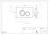 Flush button for TOILET Balneo Oxo chrome