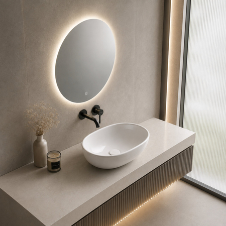 Balneo Fiora 48 × 35 cm White Ceramic Countertop Basin
