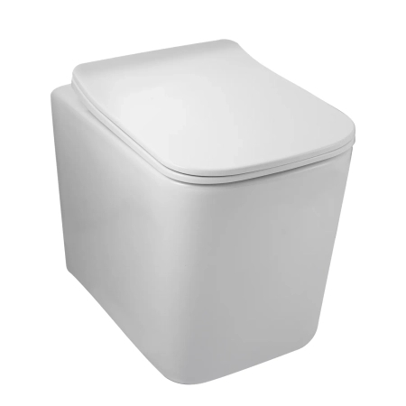 Concealed TOILET set Balneo frame / cistern frame Fix-Frame Standard with białą bowl TOILET Luga and button for choice
