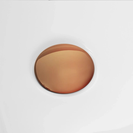 Balneo VIVA wall-mounted freestanding bathtub, white, 160 x 75 cm, acrylic, with stainless steel frame and 6 stabilizing legs, overflow, and copper click-clack drain