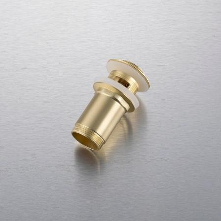 Balneo Brass Click-Clack E Basin Pop-Up Waste with Overflow – Brushed Gold