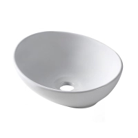Balneo Loren 42 × 33 cm White Ceramic Countertop Washbasin