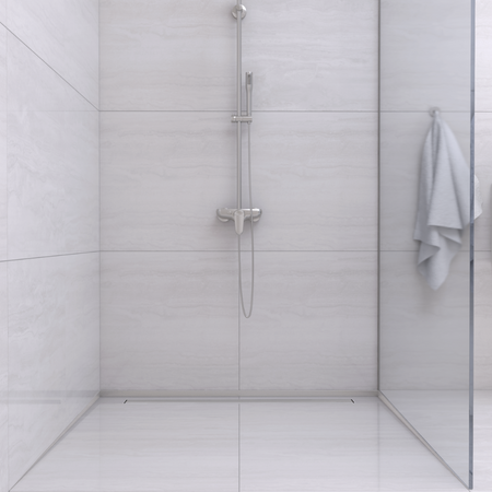 Listwa spadkowa Balneo inox podłogowa lewa 170 cm