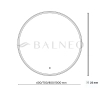 Balneo Sun 80 cm Round Backlit Mirror