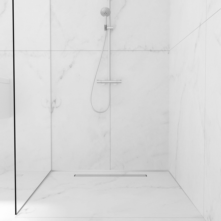 Listwa spadkowa Balneo inox przyścienna prawa 170 cm