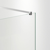 Shower screen Balneo Beira 60 x 200 cm chrome glass transparent 8 mm