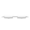 Umywalka ALVERIA Solid Surface Coco White/Biała z odpływem liniowym podwójna 140 cm