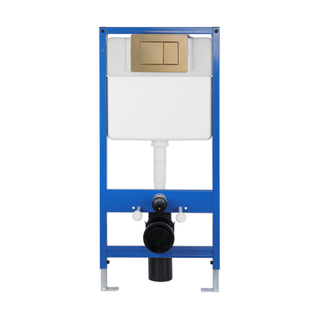Zestaw podtynkowy WC Balneo stelaż Fix-Frame Standard z białą miską WC Luna i przyciskiem do wyboru