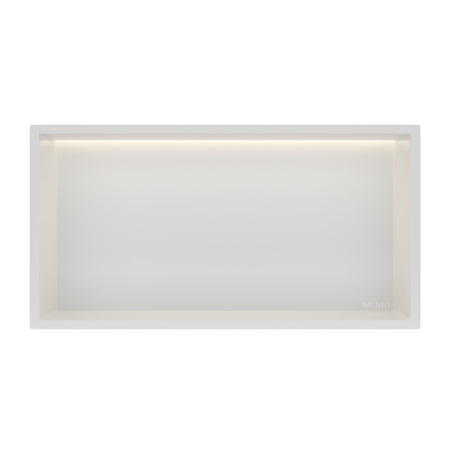 Balneo Wall Box LED recessed shelf White 60 x 30 x 10 cm