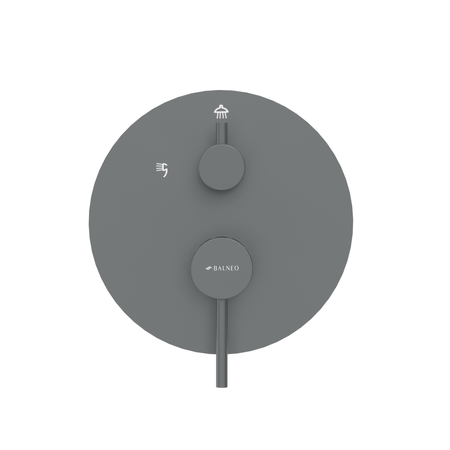 Balneo Cascade shower mixer set of 2 gun metal