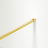 Shower screen Balneo Beira 60 x 200 cm gold glass transparent 8 mm