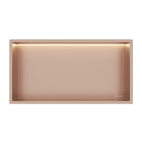 Balneo Wall Box LED Recessed Shelf Copper 60 x 30 x 10 cm