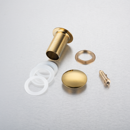 Korek umywalkowy mosiężny Balneo Klik Klak A złoty bez przelewu