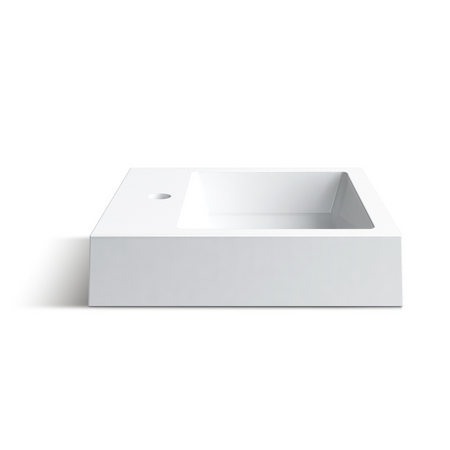 Balneo Vera countertop washbasin 40 x 40 cm white conglomerate