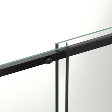 Drzwi prysznicowe rozsuwane Balneo Porta – Czarny 120 cm