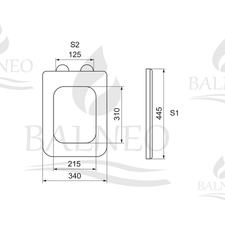 Balneo LUGA White Soft-Close Toilet Seat