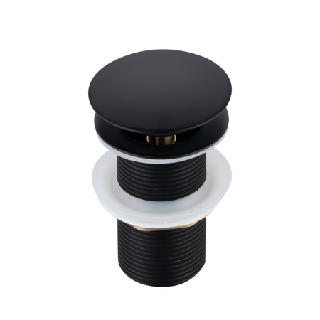 Korek umywalkowy mosiężny Balneo Klik Klak A czarny bez przelewu