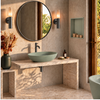 Umywalka SOVELIA Solid Surface Pistachio Cream