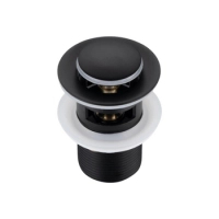 Basin plug brass Balneo Klik Klak B black with overflow
