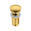 Basin plug brass Balneo Klik Klak C gold with overflow