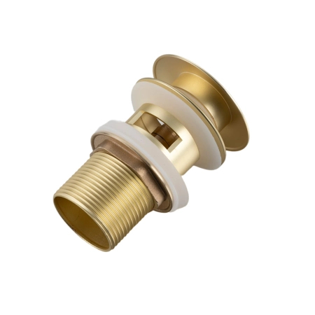 Balneo Brass Click-Clack A Basin Pop-Up Waste with Overflow – Brushed Gold