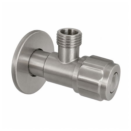 Zawór kątowy z głowicą ceramiczną model 2 Inox 1/2 x3/4