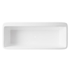 Freestanding bathtub Balneo ROMA NO RIM 170 x 80 cm white acrylic with frame made of stainless steel and 6 stabilizing legs with overflow and white plug