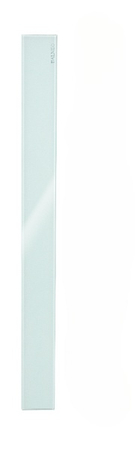 Odpływ liniowy podłogowy Balneo G-Drain Next Milky 70 cm z białym panelem ze szkła hartowanego z niskim syfonem i głębokim osadnikiem