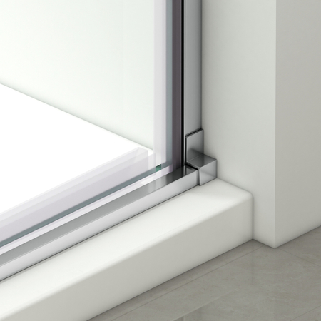 Drzwi prysznicowe rozsuwane Balneo Porta – Chrom 110 cm